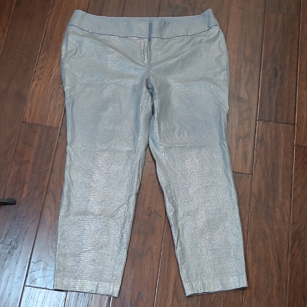 Alfani Gold Shimmery Snakeskin Print Pants size 20W